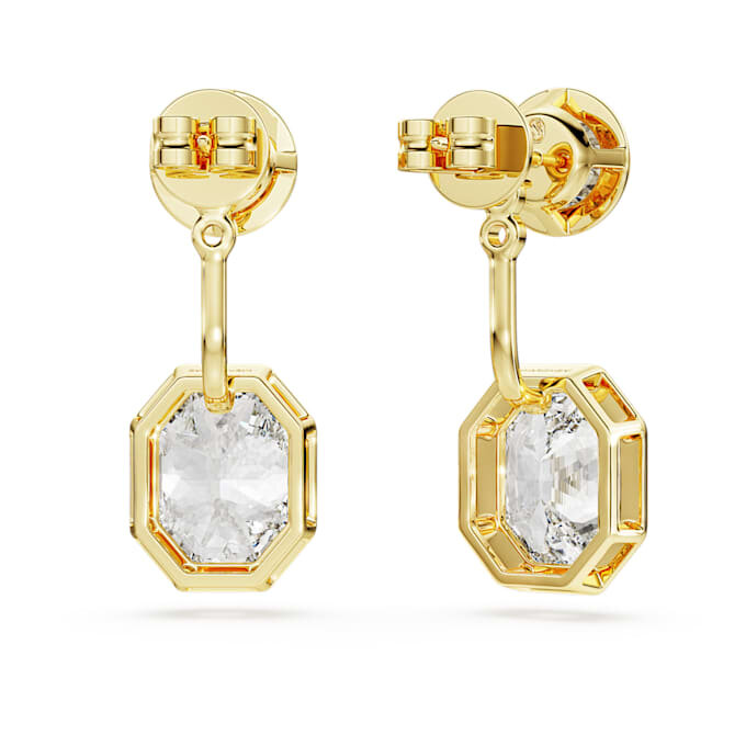 Cercei octogonali cu diamante create în laborator, 7,70 Ct în total, forme mixte, aur galben de 18K Cercei octogonali cu diamante create în laborator, 7,70 Ct în total, forme mixte, aur galben de 18K
