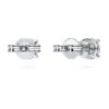 Cercei solitari Eternity cu diamante create în laborator, 1 Ct Tw, formă rotundă, aur alb de 14K Cercei solitari Eternity cu diamante create în laborator, 1 Ct Tw, formă rotundă, aur alb de 14K