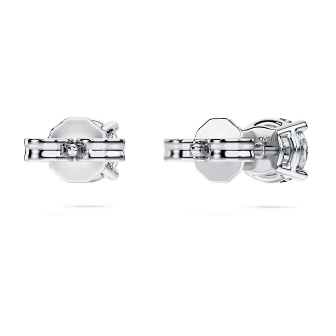 Cercei solitari Eternity cu diamante create în laborator, 1 Ct Tw, formă rotundă, aur alb de 14K Cercei solitari Eternity cu diamante create în laborator, 1 Ct Tw, formă rotundă, aur alb de 14K