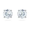 Cercei solitari Eternity cu diamante create în laborator, 2 carate în total, formă rotundă, aur alb de 14K Cercei solitari Eternity cu diamante create în laborator, 2 carate în total, formă rotundă, aur alb de 14K