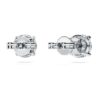 Cercei solitari Eternity cu diamante create în laborator, 2 carate în total, formă rotundă, aur alb de 14K Cercei solitari Eternity cu diamante create în laborator, 2 carate în total, formă rotundă, aur alb de 14K