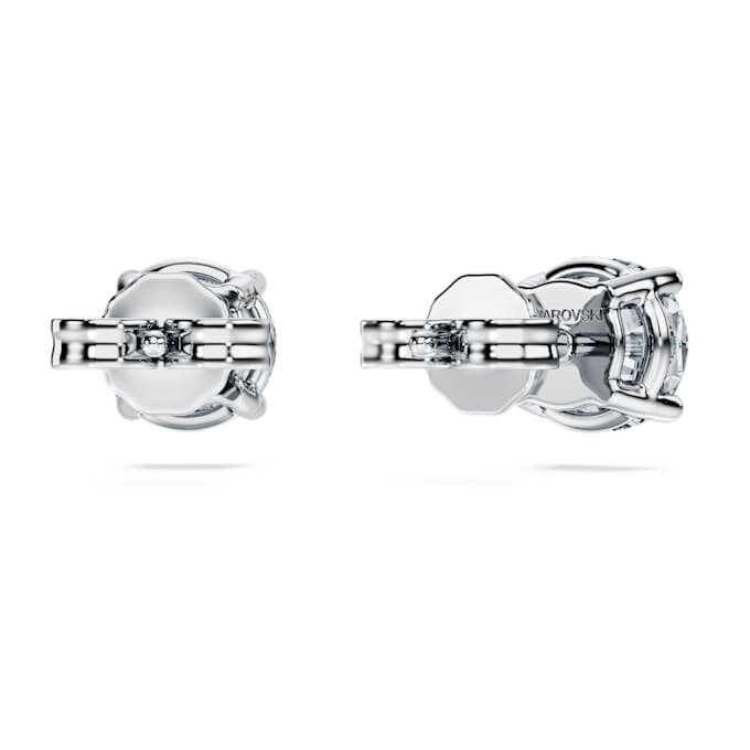 Cercei solitari Eternity cu diamante create în laborator, 2 carate în total, formă rotundă, aur alb de 14K Cercei solitari Eternity cu diamante create în laborator, 2 carate în total, formă rotundă, aur alb de 14K