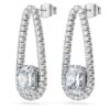 Cercei „Tennis” octogonali cu diamante create în laborator, 7,95 Ct în total, forme mixte, aur alb de 18K Cercei „Tennis” octogonali cu diamante create în laborator, 7,95 Ct în total, forme mixte, aur alb de 18K