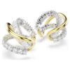 Cercei tip „Ear Cuffs” Hyperbola cu tăieturi mixte, albi, finisaj metalic mixt Cercei tip „Ear Cuffs” Hyperbola cu tăieturi mixte, albi, finisaj metalic mixt