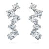 Cercei tip manșetă Galaxy cu diamante create în laborator, 1,25 carate în total, forme mixte, aur alb de 14K Cercei tip manșetă Galaxy cu diamante create în laborator, 1,25 carate în total, forme mixte, aur alb de 14K