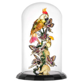 Clopot de sticlă „Idyllia Birds and Butterflies”