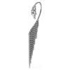 Colecția Vienna – Cercei tip cuff „Swan”, albi, placati cu ruteniu Colecția Vienna – Cercei tip cuff „Swan”, albi, placati cu ruteniu