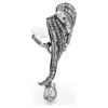Colecția Vienna – Cercei tip „ear cuff” cu pene, albi, placati cu ruteniu Colecția Vienna – Cercei tip „ear cuff” cu pene, albi, placati cu ruteniu