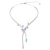 Colier Ariana Grande X Swarovski cu tăieturi mixte, libelulă, multicolor, placat cu rodiu Colier Ariana Grande X Swarovski cu tăieturi mixte, libelulă, multicolor, placat cu rodiu