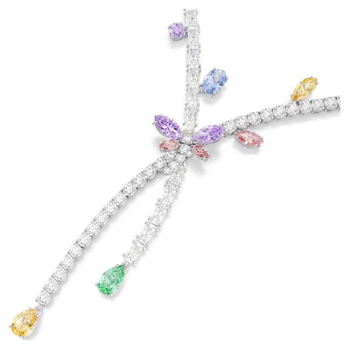 Colier Ariana Grande X Swarovski cu tăieturi mixte, libelulă, multicolor, placat cu rodiu Colier Ariana Grande X Swarovski cu tăieturi mixte, libelulă, multicolor, placat cu rodiu
