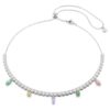 Colier Ariana Grande X Swarovski cu tăieturi mixte, multicolor, placat cu rodiu Colier Ariana Grande X Swarovski cu tăieturi mixte, multicolor, placat cu rodiu