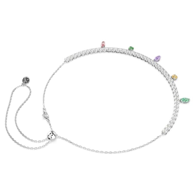 Colier Ariana Grande X Swarovski cu tăieturi mixte, multicolor, placat cu rodiu Colier Ariana Grande X Swarovski cu tăieturi mixte, multicolor, placat cu rodiu