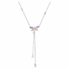 Colier Ariana Grande X Swarovski în formă de Y, tăieturi mixte, libelulă, multicolor, placat cu rodiu Colier Ariana Grande X Swarovski în formă de Y, tăieturi mixte, libelulă, multicolor, placat cu rodiu