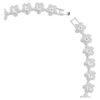 Colier Ariana Grande X Swarovski, tăietură rotundă, flori, alb, placat cu rodiu Colier Ariana Grande X Swarovski, tăietură rotundă, flori, alb, placat cu rodiu