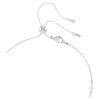 Colier Ariana Grande X Swarovski Y cu tăieturi mixte, perle de cristal, inimă, alb, placat cu rodiu Colier Ariana Grande X Swarovski Y cu tăieturi mixte, perle de cristal, inimă, alb, placat cu rodiu