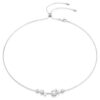 Colier Constella cu perle de cristal, tăieturi rotunde, alb, placat cu rodiu Colier Constella cu perle de cristal, tăieturi rotunde, alb, placat cu rodiu