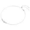 Colier Constella cu perle de cristal, tăieturi rotunde, alb, placat cu rodiu Colier Constella cu perle de cristal, tăieturi rotunde, alb, placat cu rodiu
