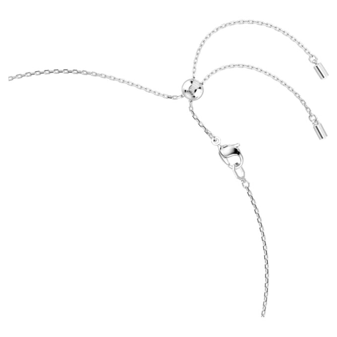 Colier Constella cu perle de cristal, tăieturi rotunde, alb, placat cu rodiu Colier Constella cu perle de cristal, tăieturi rotunde, alb, placat cu rodiu