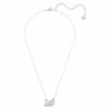 Colier cu lebădă „Dancing Swan”, alb, placat cu rodiu Colier cu lebădă „Dancing Swan”, alb, placat cu rodiu
