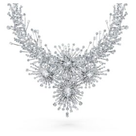 Colier Galaxy cu diamante create în laborator, 156,62 Ct Tw, forme mixte, aur alb de 18K Colier Galaxy cu diamante create în laborator, 156,62 Ct Tw, forme mixte, aur alb de 18K