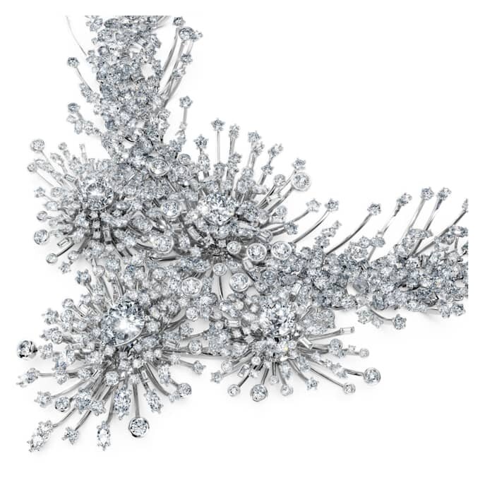 Colier Galaxy cu diamante create în laborator, 156,62 Ct Tw, forme mixte, aur alb de 18K Colier Galaxy cu diamante create în laborator, 156,62 Ct Tw, forme mixte, aur alb de 18K
