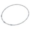 Colier Galaxy Tennis cu diamante create în laborator, 47,27 Ct Tw, forme mixte, aur alb de 18K