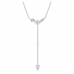 Colier Galaxy Y cu diamante create în laborator, 0,7 carate în total, forme mixte, argint sterling Colier Galaxy Y cu diamante create în laborator, 0,7 carate în total, forme mixte, argint sterling