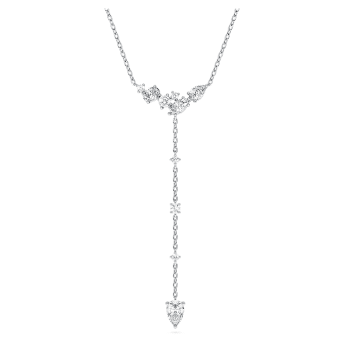 Colier Galaxy Y cu diamante create în laborator, 0,7 carate în total, forme mixte, argint sterling Colier Galaxy Y cu diamante create în laborator, 0,7 carate în total, forme mixte, argint sterling
