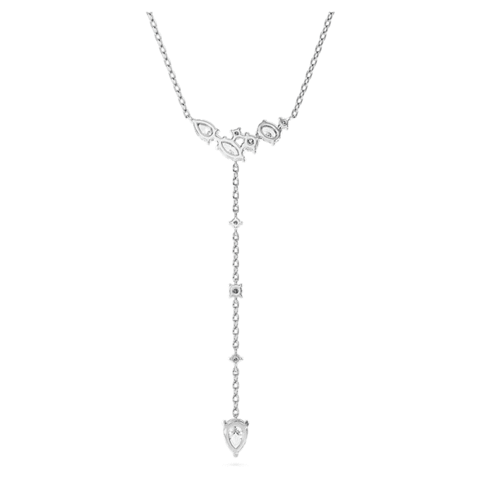 Colier Galaxy Y cu diamante create în laborator, 0,7 carate în total, forme mixte, argint sterling Colier Galaxy Y cu diamante create în laborator, 0,7 carate în total, forme mixte, argint sterling