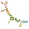 Colier Gema cu tăieturi mixte, cristale atârnătoare, multicolor, placat în nuanțe aurii Colier Gema cu tăieturi mixte, cristale atârnătoare, multicolor, placat în nuanțe aurii
