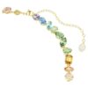 Colier Gema cu tăieturi mixte, cristale atârnătoare, multicolor, placat în nuanțe aurii Colier Gema cu tăieturi mixte, cristale atârnătoare, multicolor, placat în nuanțe aurii