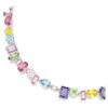Colier Gema cu tăieturi mixte, multicolor, placat cu rodiu Colier Gema cu tăieturi mixte, multicolor, placat cu rodiu