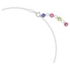 Colier Gema cu tăieturi mixte, multicolor, placat cu rodiu Colier Gema cu tăieturi mixte, multicolor, placat cu rodiu
