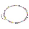 Colier Gema cu tăieturi mixte, multicolor, placat cu rodiu Colier Gema cu tăieturi mixte, multicolor, placat cu rodiu