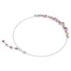 Colier Gema cu tăieturi mixte, multicolor, placat cu rodiu Colier Gema cu tăieturi mixte, multicolor, placat cu rodiu