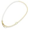 Colier Idyllia cu perle de cristal, alb, placat cu aur Colier Idyllia cu perle de cristal, alb, placat cu aur