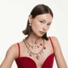 Talisman Idyllia cu tăietură rotundă, inimă, roșu, placat cu aur Talisman Idyllia cu tăietură rotundă, inimă, roșu, placat cu aur