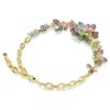 Colier Idyllia cu tăieturi mixte, pavé, flori, multicolor, placat cu aur Colier Idyllia cu tăieturi mixte, pavé, flori, multicolor, placat cu aur