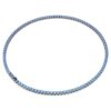 Colier Matrix Tennis cu tăietură rotundă, albastru, placat cu ruteniu Colier Matrix Tennis cu tăietură rotundă, albastru, placat cu ruteniu