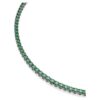 Colier Matrix Tennis cu tăietură rotundă, verde, placat cu ruteniu Colier Matrix Tennis cu tăietură rotundă, verde, placat cu ruteniu
