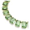 Colier Millenia cu cristale supradimensionate, tăietură octogonală, verde, placat cu aur Colier Millenia cu cristale supradimensionate, tăietură octogonală, verde, placat cu aur