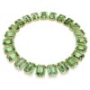 Colier Millenia cu cristale supradimensionate, tăietură octogonală, verde, placat cu aur Colier Millenia cu cristale supradimensionate, tăietură octogonală, verde, placat cu aur