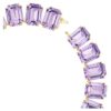 Colier Millenia cu cristale supradimensionate, tăietură octogonală, violet, placat cu aur Colier Millenia cu cristale supradimensionate, tăietură octogonală, violet, placat cu aur