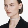 Colier Millenia cu tăietură octogonală, alb, placat cu rodiu Colier Millenia cu tăietură octogonală, alb, placat cu rodiu