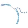 Colier Millenia cu tăietură octogonală, gradient de culoare, albastru, placat cu rodiu Colier Millenia cu tăietură octogonală, gradient de culoare, albastru, placat cu rodiu