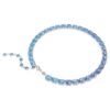Colier Millenia cu tăietură octogonală, gradient de culoare, albastru, placat cu rodiu Colier Millenia cu tăietură octogonală, gradient de culoare, albastru, placat cu rodiu