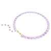 Colier Millenia cu tăietură octogonală, violet, placat cu aur Colier Millenia cu tăietură octogonală, violet, placat cu aur