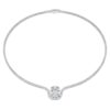 Colier Octagon cu diamante create în laborator, 12,86 Ct Tw, formă octogonală, aur alb de 18K Colier Octagon cu diamante create în laborator, 12,86 Ct Tw, formă octogonală, aur alb de 18K