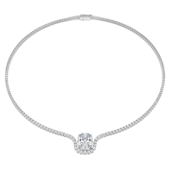 Colier Octagon cu diamante create în laborator, 12,86 Ct Tw, formă octogonală, aur alb de 18K Colier Octagon cu diamante create în laborator, 12,86 Ct Tw, formă octogonală, aur alb de 18K
