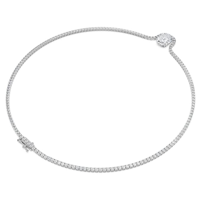 Colier Octagon cu diamante create în laborator, 12,86 Ct Tw, formă octogonală, aur alb de 18K Colier Octagon cu diamante create în laborator, 12,86 Ct Tw, formă octogonală, aur alb de 18K